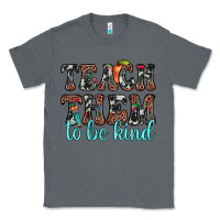 Charcoal Heather teach them to be kind Classic Tee - JahusDesignShop