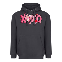 Xoxo Disco Heart Valentine's Day Heavyweight Hoodie | Teevron