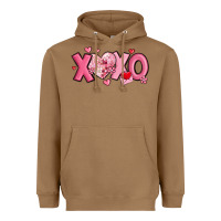 Toasted Coconut xoxo disco heart valentine's day Heavyweight Hoodie - MaliasSmallBusiness
