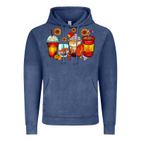 Vintage Denim firefighter coffee cups Vintage Hoodie - Zillion Design Studio