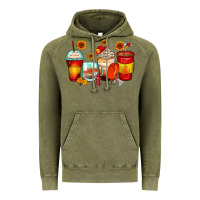 Vintage Olive firefighter coffee cups Vintage Hoodie - Zillion Design Studio