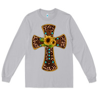 Moon Dust leopard gemstone sunflower cross Long Sleeve Tee - JahusDesignShop