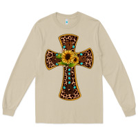Mushroom leopard gemstone sunflower cross Long Sleeve Tee - JahusDesignShop