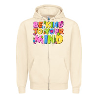 Sandshell be kind to your mind Zipper Hoodie - NancyCooperArtShop