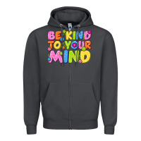 Smoke be kind to your mind Zipper Hoodie - NancyCooperArtShop