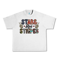 Lunar Rock stars and stripes Urban Heavy Tee - CowhideDigitalArt