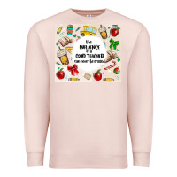 Pale Pink the influence of a good teacher can never be erase Premium Sweatshirt - MaliasSmallBusiness