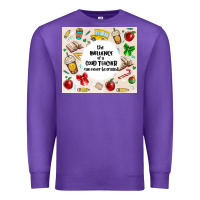 Purple the influence of a good teacher can never be erase Premium Sweatshirt - MaliasSmallBusiness
