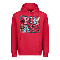 Cardinal Pray leopard frame Premium Hoodie - LillyAllenDesigns