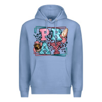 Colony Blue Pray leopard frame Premium Hoodie - LillyAllenDesigns