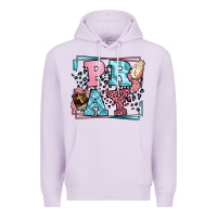 Lilac Pray leopard frame Premium Hoodie - LillyAllenDesigns