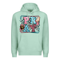 Seafoam Pray leopard frame Premium Hoodie - LillyAllenDesigns