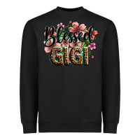 Black flowers blessed gigi Heavyweight Sweatshirt - Zillion Design Studio