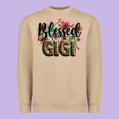 Flowers Blessed Gigi Heavyweight Sweatshirt Designed By Zillion Design Studio