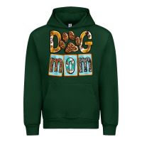 Forest Green Dog Mom with Paw Urban Hoodie - texasbilliewilder