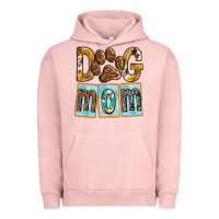 Pigment Salmon Dog Mom with Paw Urban Hoodie - texasbilliewilder