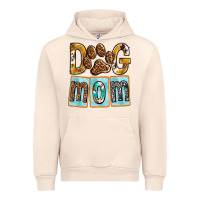 Sandshell Dog Mom with Paw Urban Hoodie - texasbilliewilder