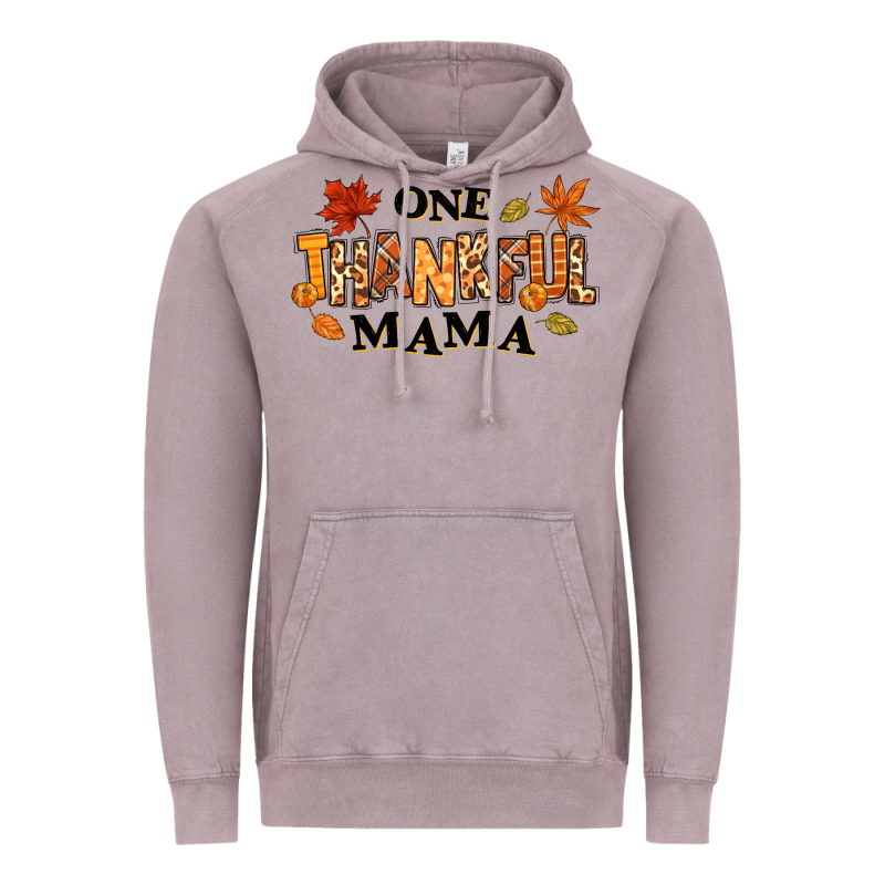 One Thankful Mama Vintage Hoodie by texasbilliewilder | Teevron