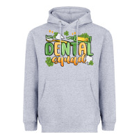 Heather Grey dental squad Heavyweight Hoodie - MaliasSmallBusiness