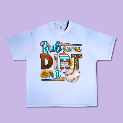 Rub Some Dirt On It Baseball Urban Heavy Tee Designed By Hra Design Shop
