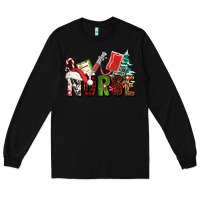 Black Christmas nurse Long Sleeve Tee - AdoDesignShop