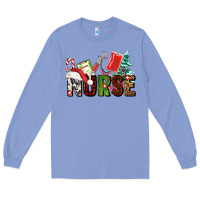 Colony Blue Christmas nurse Long Sleeve Tee - AdoDesignShop
