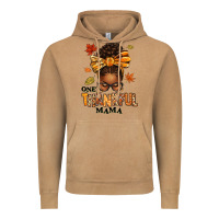 Vintage Camel one thankful mama afro messy bun Vintage Hoodie - texasbilliewilder