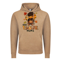 Vintage Coffee one thankful mama afro messy bun Vintage Hoodie - texasbilliewilder