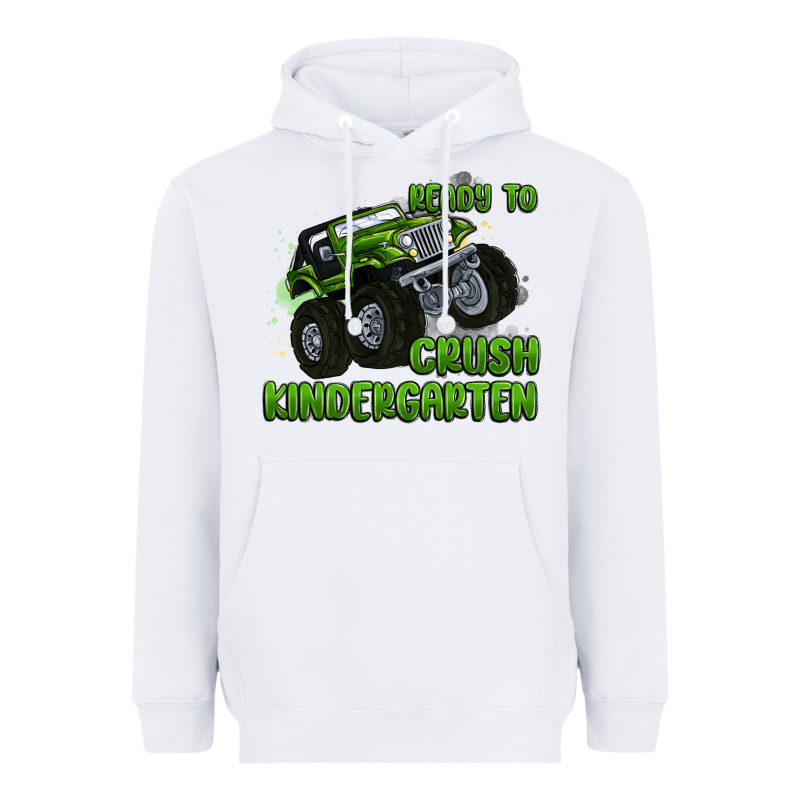 Ready To Crush Kindergarten Heavyweight Hoodie by MaliasSmallBusiness | Teevron