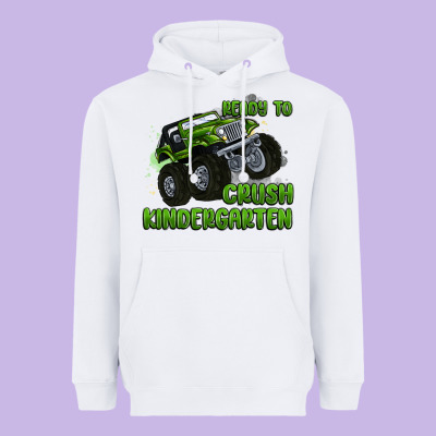Ready To Crush Kindergarten Heavyweight Hoodie Designed By Maliassmallbusiness