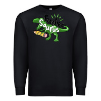 Black teacher saurus Premium Sweatshirt - MaliasSmallBusiness