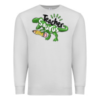 Dove Grey teacher saurus Premium Sweatshirt - MaliasSmallBusiness