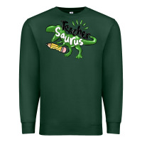 Sports Green teacher saurus Premium Sweatshirt - MaliasSmallBusiness