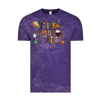 Cloud Purple trick or treat Vintage Tee - CowhideDigitalArt