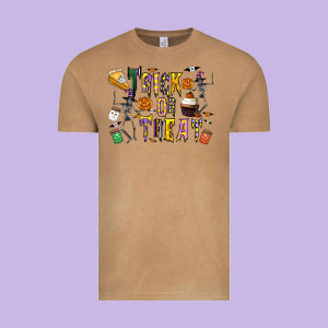 Trick Or Treat Vintage Tee Designed By Cowhidedigitalart