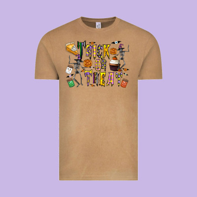 Trick Or Treat Vintage Tee Designed By Cowhidedigitalart