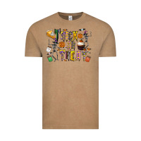 Vintage Coffee trick or treat Vintage Tee - CowhideDigitalArt