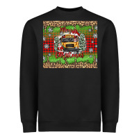 Black Christmas school bus Heavyweight Sweatshirt - texasbilliewilder