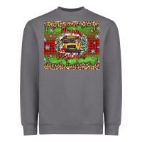 Storm Christmas school bus Heavyweight Sweatshirt - texasbilliewilder
