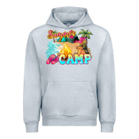 Heather Grey summer camp Urban Hoodie - NancyCooperArtShop