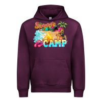 Mauve Wine summer camp Urban Hoodie - NancyCooperArtShop