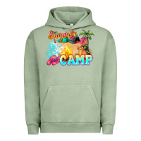 Pigment Oil Green summer camp Urban Hoodie - NancyCooperArtShop