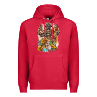 Cardinal Western Rabbit with Crosses Premium Hoodie - LillyAllenDesigns