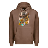 Chestnut Western Rabbit with Crosses Premium Hoodie - LillyAllenDesigns