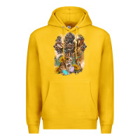 Lemon Western Rabbit with Crosses Premium Hoodie - LillyAllenDesigns