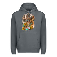 Rock Western Rabbit with Crosses Premium Hoodie - LillyAllenDesigns