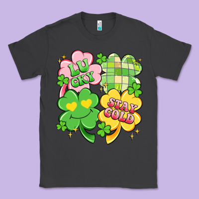 Lucky Stay Gold Classic Tee Designed By Artiststas