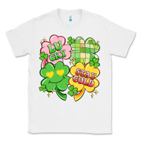 White lucky stay gold Classic Tee - Artiststas