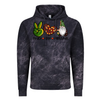 Cloud Black peace love gnomes christmas Vintage Hoodie - RanaPortraitStore