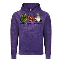 Cloud Purple peace love gnomes christmas Vintage Hoodie - RanaPortraitStore